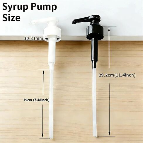 4 قطع مضخة شراب القهوة متوافقة مع مونين 25 أونصة (750 مل) زجاجة 10 سم مكعب مضخة توزيع شراب بديلة مع غطاء طرف للقهوة المثلجة والشاي الحليب والكوكتيلات والحلويات والآيس كريم وبار المنزل in Kuwait