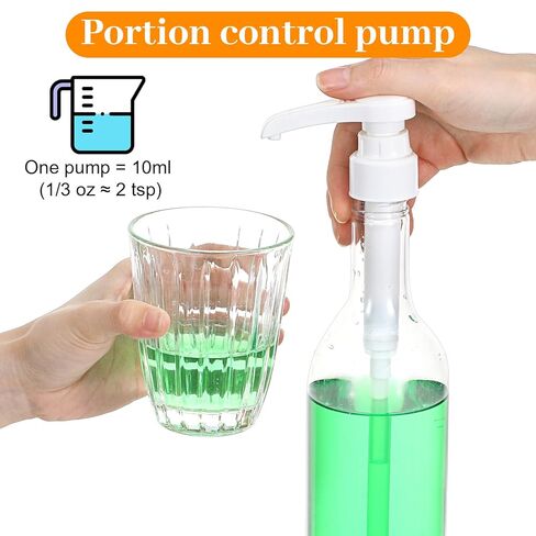 10 Pcs Coffee Syrup Pump for 750 ml (25.4 Fl Oz) Bottle, Syrup Dispenser Pumps Compatible with Monin Glass Bottles – No Clog, Precise Dispensing, Includes 10 Tip Covers – for Coffee Bar, Kitchen in Saudi Arabia