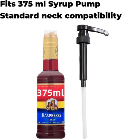 375ml Syrup Pumps, 5-Pack – Fits 12.7 oz/375 ml Bottles – Non-Drip Coffee Syrup Dispensers for Flavorings & Sauces – Cut-to-Fit Dip Tube, Smooth Mess-Free Pumping in Kuwait