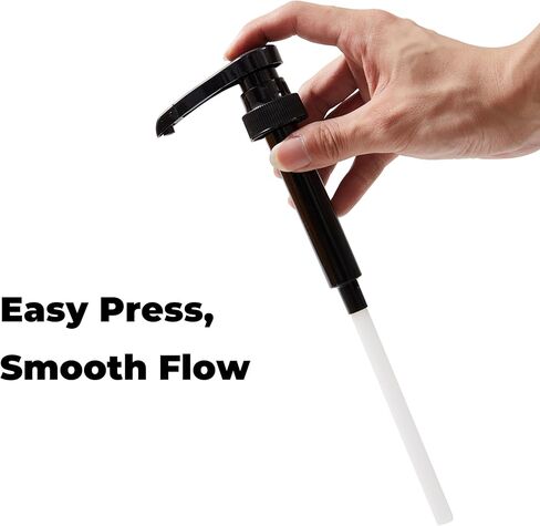 375ml Syrup Pumps, 5-Pack – Fits 12.7 oz/375 ml Bottles – Non-Drip Coffee Syrup Dispensers for Flavorings & Sauces – Cut-to-Fit Dip Tube, Smooth Mess-Free Pumping in Kuwait