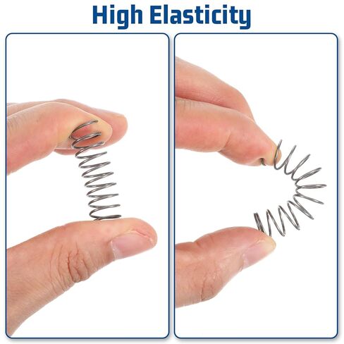 Compression Spring 304 Stainless Steel Springs for Crafts 0.8 mm Wire Diametes 305 mm Length for Repair DIY Manufacturing in Saudi Arabia