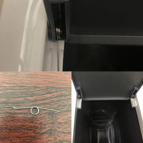 5Pcs Adjustable 3-Coil Torsion Springs, 0.7mm Stainless Steel, 135° Mechanical Springs for Garbage Can, Silver in Kuwait