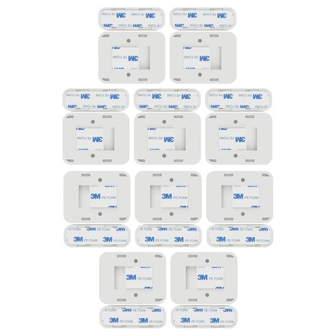 لاصق مستشعر الاتصال المتوافق مع Simplisafe | تعمل وسادات استبدال شريط التثبيت المغناطيسي مع أجهزة استشعار إنذار الباب والنوافذ والجدار | سهل التركيب، بدون قطع، تقشير ولصق (10 مستشعرات + 10 جوانب مغناطيسية) in Kuwait