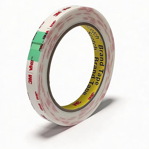 شريط تثبيت مزدوج الجوانب 3M عالي التحمل مصنوع من 3M VHB 4950 1/2"×10 قدم شريط إسفنجي مقاوم للماء أبيض شريط لاصق قوي لشريط عزل السيارات وديكور المنزل والمكتب in Kuwait