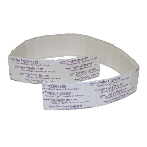 شريط تثبيت مزدوج الجوانب من FindTape TeachersTape - 3/4 بوصة × 3/4 بوصة. شريط مزدوج الجوانب مع بطانة إسفنجية، لاصق يثبت على الحائط لديكور الفصل الدراسي، والفنون والحرف اليدوية، والمزيد (8 وسادات) in Saudi Arabia