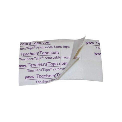 شريط تثبيت مزدوج الجوانب من FindTape TeachersTape - 3/4 بوصة × 3/4 بوصة. شريط مزدوج الجوانب مع بطانة إسفنجية، لاصق يثبت على الحائط لديكور الفصل الدراسي، والفنون والحرف اليدوية، والمزيد (8 وسادات) in Saudi Arabia