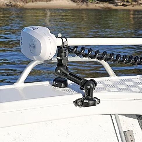 RAILBLAZA Trolling Motor Support XL – Adjustable Kayak & Boat Motor Support Mount with Tool-Free Locking Strap, Reinforced Design for Large Motors & Marine Use in Saudi Arabia
