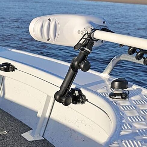 RAILBLAZA Trolling Motor Support XL – Adjustable Kayak & Boat Motor Support Mount with Tool-Free Locking Strap, Reinforced Design for Large Motors & Marine Use in Saudi Arabia