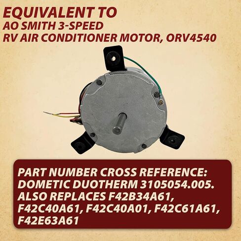 محرك مروحة القرن ORV4540 AO Smith 3 سرعات 115 فولت 1/5 حصان F2C40A61 3105054.005-ضمان لمدة عامين in Saudi Arabia