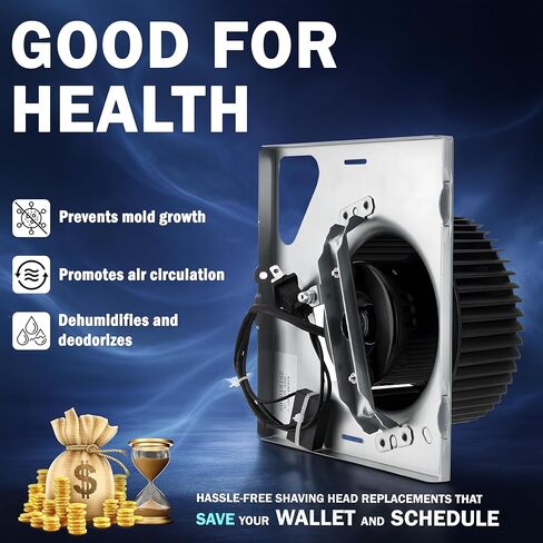 ترقية مجموعة المحرك S97015162 المتوافقة مع مراوح عادم الحمام Broan NuTone، محرك بديل Broan 678 مع مبيت 8 × 8-1/4 بوصة يناسب سلسلة HD80L 678 679 763 DX50L، 678-G 679-E 678-G/2678F-A in Kuwait