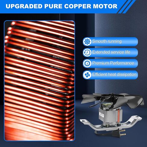 محرك مروحة عادم الحمام S99080176 99080176 - محرك مروحة تهوية قوي 180 CFM، متوافق مع محرك مروحة الحمام 505-A، 505-B، 505MG، 507-A، 507-B، 507-C، 507-MG SP-61K32 in Kuwait