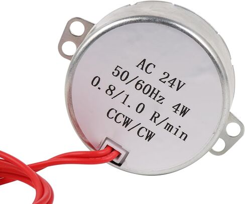 BQLZR معدن فضي AC24V محرك متزامن بعمود مسطح دوار 0.8-1.0 دورة في الدقيقة 12KGF.CM إلى in Saudi Arabia