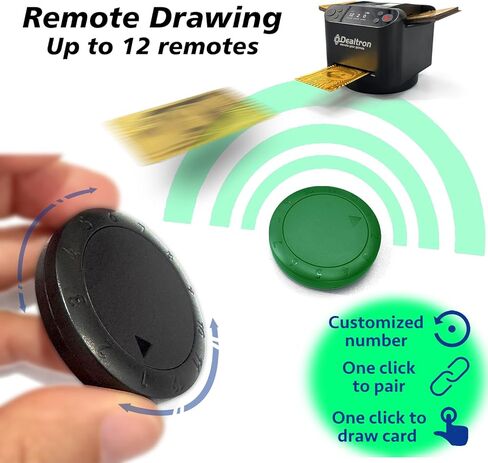 4PCS Wireless Drawing Remotes for Automatic Card Dealer Machine,4 Remotes Compatible with Max 6 Automatic Card Shuffler and Dealer Machine in Saudi Arabia