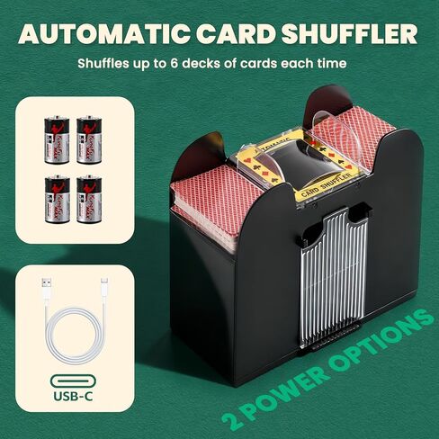 NEWTRY Blackjack Set, Complete Black Jack Set with Card Shuffler, 300pcs Chips, Poker Mat, Card Shoe, Chip Rake, Discard Tray, 8 Playing Cards, Bell, Dice, Cut Cards and 4 Buttons for Party Game Night in Saudi Arabia
