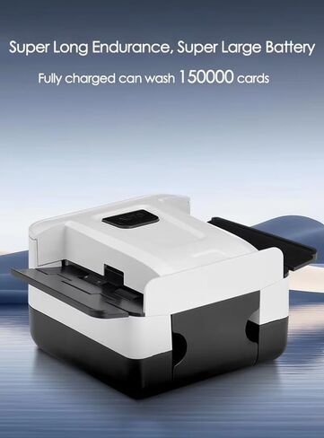 Rechargeable Automatic Card Shuffler Machine 2 Deck Portable 2000maH One-Press Electric Quiet Shuffling Small USB Type-C Playing Cards Poker, UNO, Blackjack, Skip-Bo, Phase 10, Spades, Bridge, Casino in Kuwait