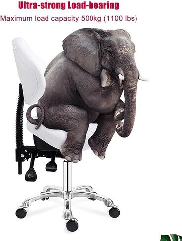 مقعد سرج قابل للتعديل بارتفاع قابل للتعديل مع مسند ظهر، كرسي طبي مريح لصحة الأسنان، منتجعات التجميل، العيادة والمكتب، مقعد من جلد البولي يوريثان، دوران 360 درجة، شديد التحمل (أخضر) in Kuwait