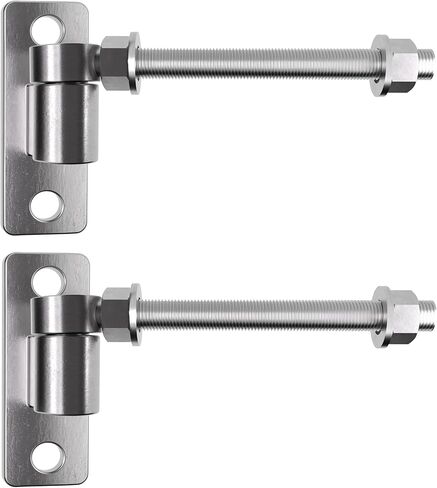Heavy Duty J Bolt Gate Hinge, 304 Stainless Steel Gate Hinge, One-Piece Heavy Duty 5/8" Pin, 4-Pack Wall-Mounted for Farm Gates, Wooden Fences, Load-Bearing up to 600 lbs in Saudi Arabia