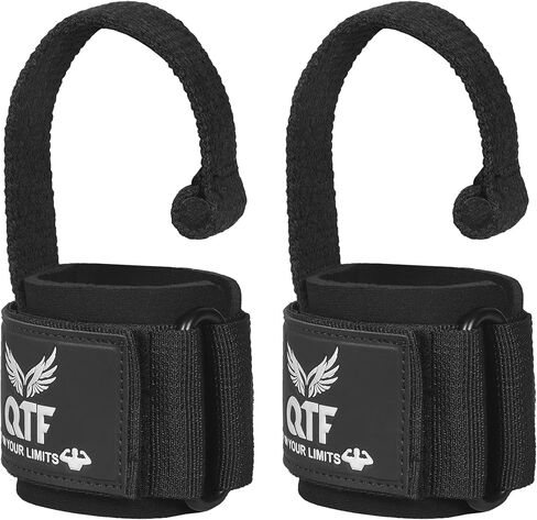 QTF Leather Lifting Wraps, Wrist Straps for Weightlifting, Wrist Support for Working Out, Bodybuilding, MMA, Powerlifting, Strength Training, Men & Women in Saudi Arabia