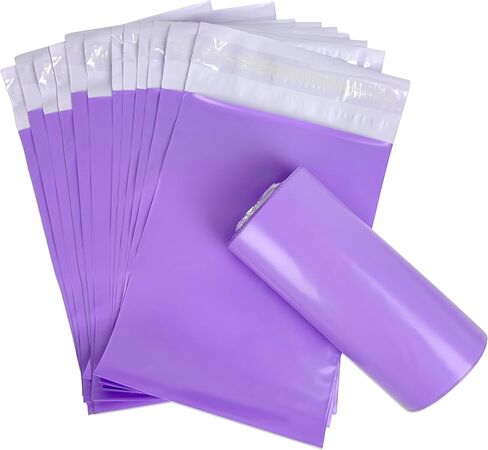 Disposable Sanitary Bags, 300 Pcs, Purple, Self-sealing, Odor-proof, Rectangular, Plastic, 10" x 6" Bags for Feminine Hygiene, Personal Waste, or Pet Waste in Kuwait