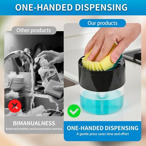 موزع صابون على شكل زهرة متوافق مع موزع مضخة حوض المطبخ القابل لإعادة الملء، خالٍ من مادة BPA، قطعة واحدة in Kuwait