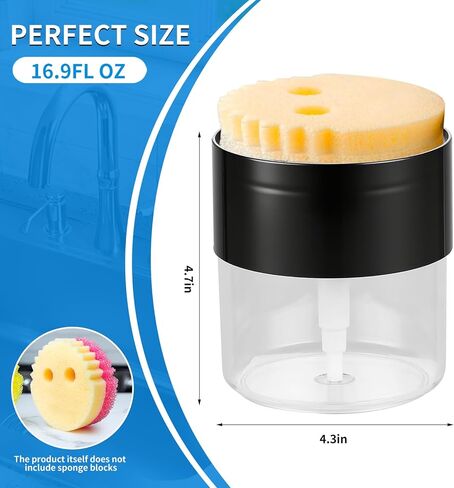 موزع صابون على شكل زهرة متوافق مع موزع مضخة حوض المطبخ القابل لإعادة الملء، خالٍ من مادة BPA، قطعة واحدة in Kuwait