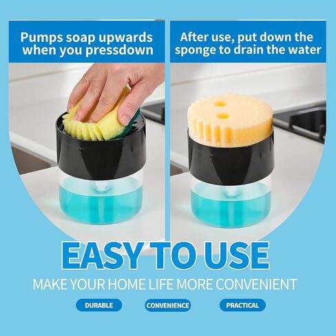 موزع صابون على شكل زهرة متوافق مع موزع مضخة حوض المطبخ القابل لإعادة الملء، خالٍ من مادة BPA، قطعة واحدة in Kuwait