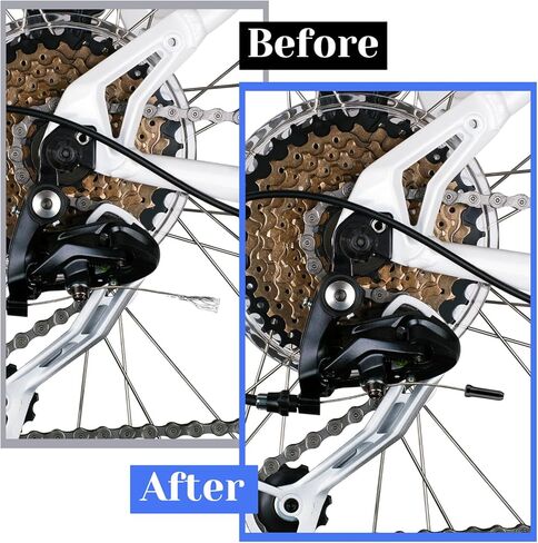 Larrel 100PCS Bike Cable End Caps, 6 Color Practical Lightweight Brake Cable Ends Aluminum Alloy Cables Caps for Bike Road Mountain in Saudi Arabia