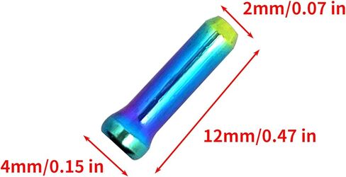 Surf turtle Bike Cable End Caps 30PCS Rainbow Anodized Aluminum Alloy Bicycle Brake Cable Caps Line Pipe End Cap Inner Line Cover in Saudi Arabia