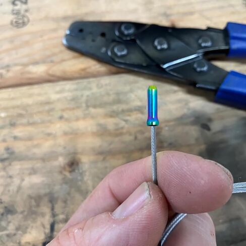 Surf turtle Bike Cable End Caps 30PCS Rainbow Anodized Aluminum Alloy Bicycle Brake Cable Caps Line Pipe End Cap Inner Line Cover in Saudi Arabia