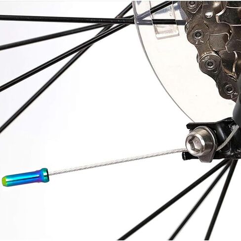Surf turtle Bike Cable End Caps 30PCS Rainbow Anodized Aluminum Alloy Bicycle Brake Cable Caps Line Pipe End Cap Inner Line Cover in Saudi Arabia