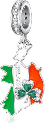 Dominican Republic Charms for Bracelets 925 Sterling Silver Country Flag Charms for Bracelet Dominican Republic Souvenirs Gifts for Women in Kuwait