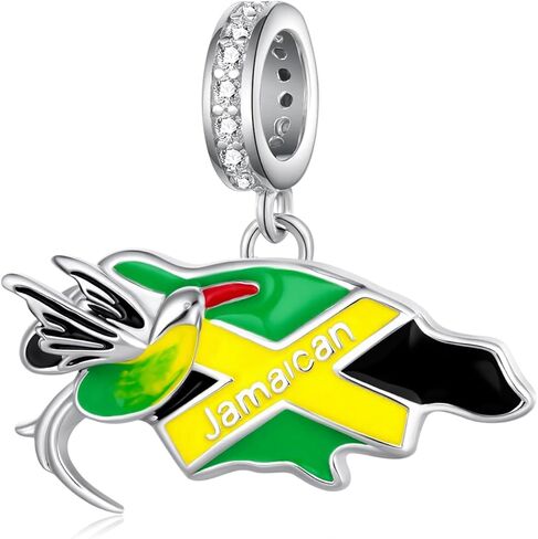 Dominican Republic Charms for Bracelets 925 Sterling Silver Country Flag Charms for Bracelet Dominican Republic Souvenirs Gifts for Women in Kuwait