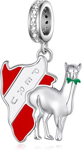 Dominican Republic Charms for Bracelets 925 Sterling Silver Country Flag Charms for Bracelet Dominican Republic Souvenirs Gifts for Women in Kuwait