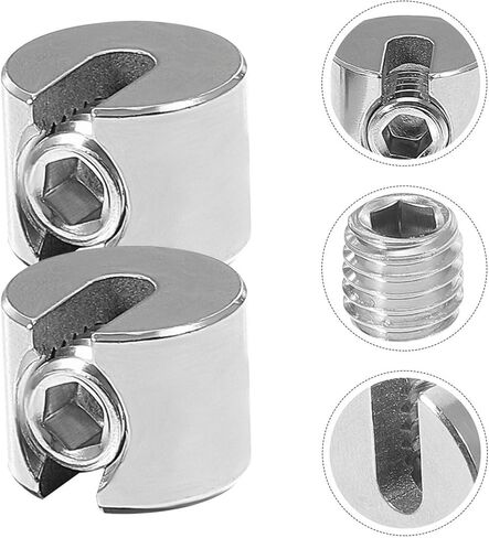 2Pcs Stainless Steel Cable Clip Wire Rope Clamp Fastener Thread Holder Fence Deck Railing Electrical Equipment Supplies in Kuwait