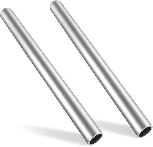 2 PCS 5/8" OD 304 Stainless Steel Tube, 12" Length Round Weldable Tubing, 3/50" Wall Thickness Metal Pipe Industrial Straight Tube in Kuwait