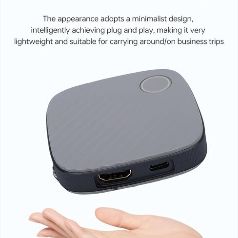 Wireless HD Display Dongle Adapter, 4K 1080P Dual Band 2.4 5GHz Large Screen Projection 10m Range Video Streaming with Type C Wireless Display Adapter for Smartphone Laptops in Kuwait