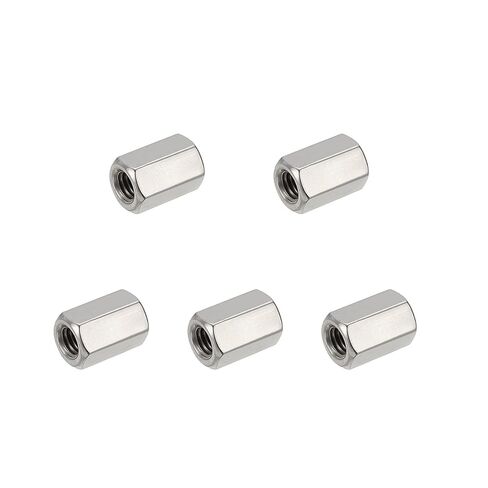 Hex Coupling Nuts, 3/8-16 UNC 30mm/1.18" Length, 12 Pack 304 Stainless Steel Rod Coupling Nut for Threaded Rods & Studs in Saudi Arabia