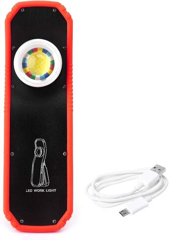 مصباح فحص LED قابل لإعادة الشحن لإصلاح السيارات، 60 وات، استخدام محمول، مصابيح طاولة إضاءة، مصباح مكتبي، مشبك دولاب، جهاز عرض in Kuwait