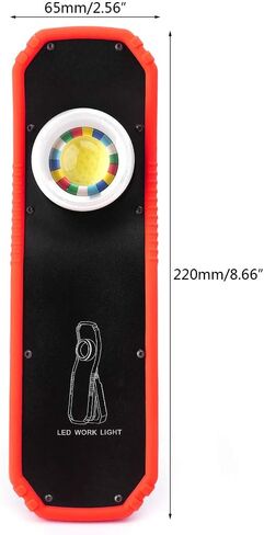 مصباح فحص LED قابل لإعادة الشحن لإصلاح السيارات، 60 وات، استخدام محمول، مصابيح طاولة إضاءة، مصباح مكتبي، مشبك دولاب، جهاز عرض in Kuwait