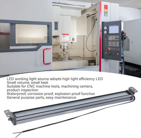 Machine LED Tube Light, IP67 Explosion Proof Industrial Lighting | 20W 24V 36V Low Voltage with Tempered Glass and Aluminum Alloy | for CNC Machines Workshops and Dusty in Kuwait