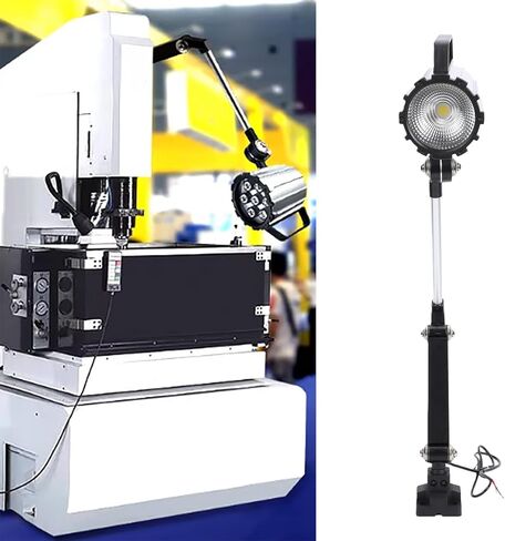 Fockety Machine Work Light, 24W Flexible Machine Light, High Brightness Machines Lamp with 360 Adjustable Head and Stable Base for Wood Lathe, CNC Lathes and Grinding Machines in Saudi Arabia