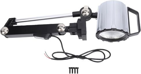 Fockety Machine Work Light, 24W Flexible Machine Light, High Brightness Machines Lamp with 360 Adjustable Head and Stable Base for Wood Lathe, CNC Lathes and Grinding Machines in Saudi Arabia
