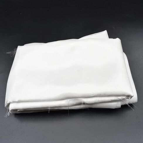 MTYIQS Fiberglass Cloth Plain Weave Glass Fiber Cloth 0.85oz 0.03mm Fiberglass Mat Material Roll White Woven Fabric for Insulating Circuit Board Rod Copper Clad Laminate in Kuwait