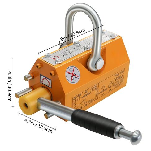 1320Lbs Magnet Lifting with Release, 600KG Magnetic Lifter Device, Lifting Magnet with Strong Neodymium Magnets in Kuwait