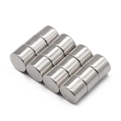 N48 Neodymium Cylinder Magnets 5/16 x 5/16 inch (8x8mm) – Strong Rare Earth Round Cylindrical Magnet Rods for 3D Printing, Woodworking, Crafts & Magnetic Closures (10 Pack) in Kuwait