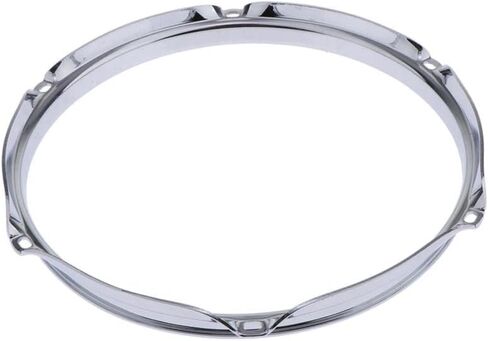 10 Inch 6 Lug Tom Drum Hoop Rim (Pack of 2) - Heavy Duty 2.5mm Zinc Alloy Replacement Batter Hoop in Saudi Arabia