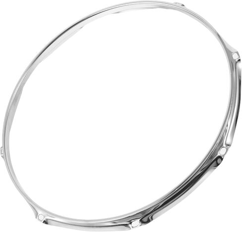 Luxshiny 13-inch 1.2mm Silver Floor Tom Drum Hoop 8 Lugs Percussion Instrument Accessory for Jazz and Bass Drums Set Replacement Ring for Musical Instruments in Saudi Arabia