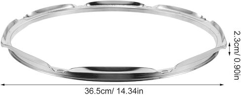 Luxshiny 13-inch 1.2mm Silver Floor Tom Drum Hoop 8 Lugs Percussion Instrument Accessory for Jazz and Bass Drums Set Replacement Ring for Musical Instruments in Saudi Arabia