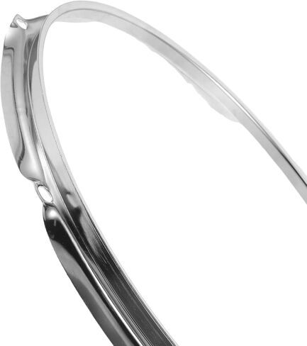 Luxshiny 13-inch 1.2mm Silver Floor Tom Drum Hoop 8 Lugs Percussion Instrument Accessory for Jazz and Bass Drums Set Replacement Ring for Musical Instruments in Saudi Arabia