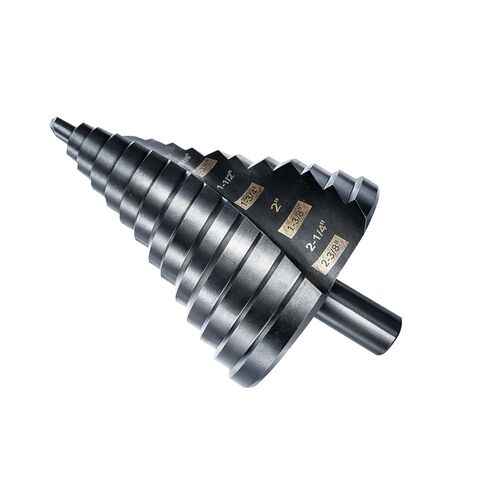 1/4" - 2" Large Step Drill Bit, High Speed Steel, Double Flute for Powerful Cutting Through Iron, Copper, Aluminum, Wood & Plastic in Saudi Arabia